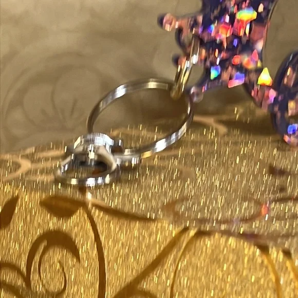 Queen KeyChain / Purse Charm Purple and Rose Gold Sparkle - Picture 13 of 15
